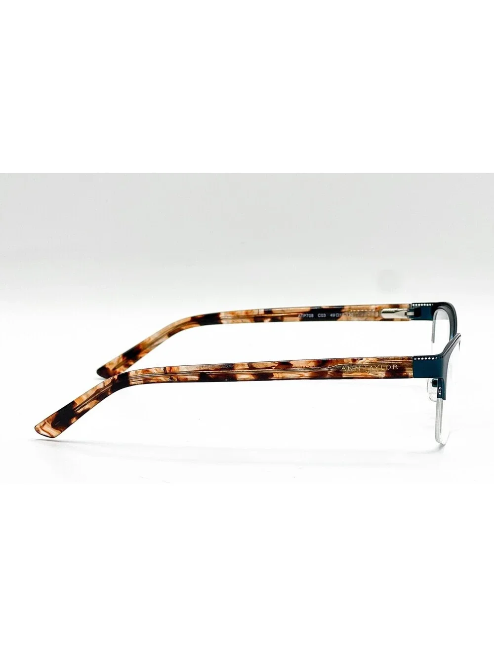Ann Taylor Atp708 C03 Matte Teal Authentic Eyeglasses 49-17-130